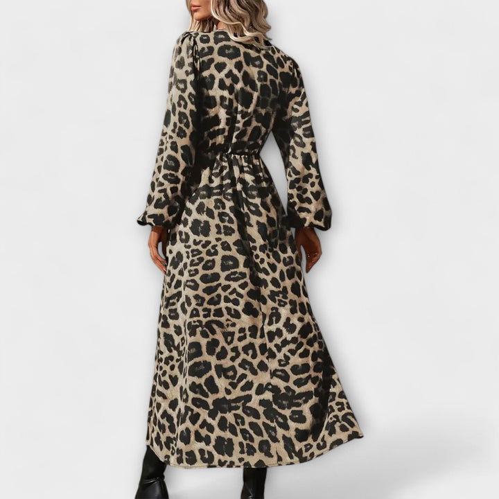 Natalie - Stilet dress with leopard print
