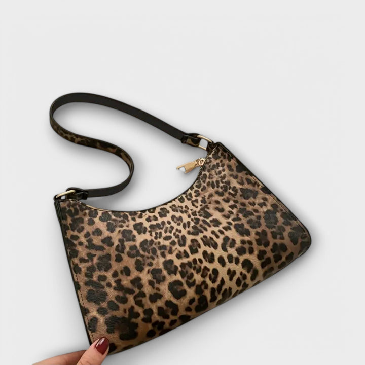 Mia | Sac bandoulière style français à imprimé léopard