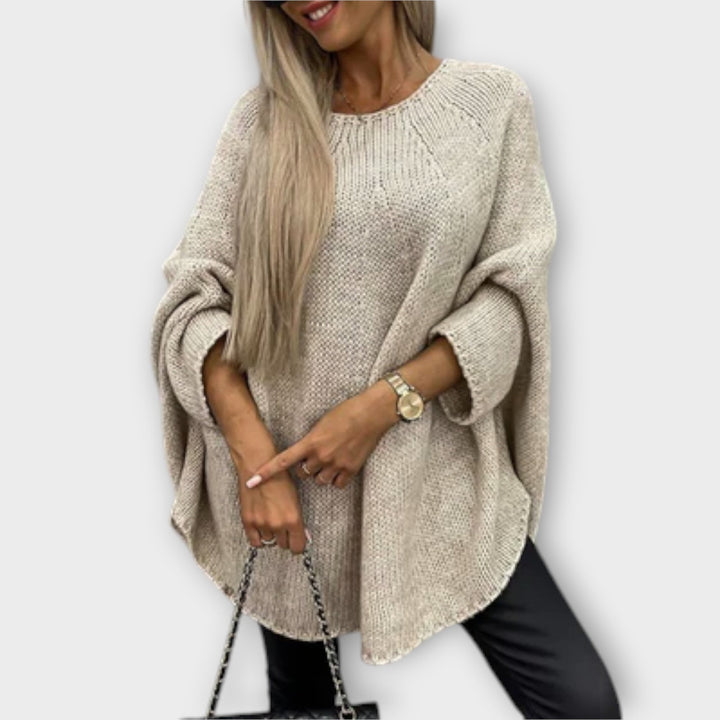 Daylily - Stylish women's pullover with round neckline