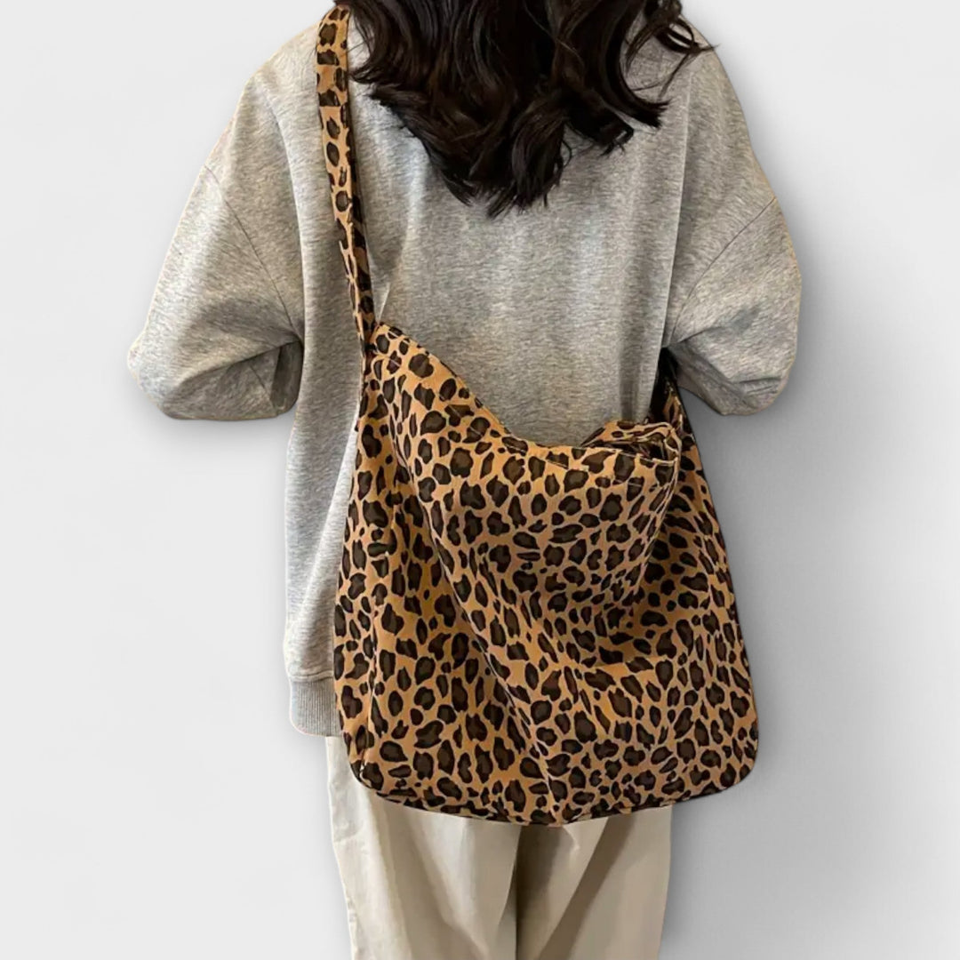Evelyn | Elegant leopard print shoulder bag