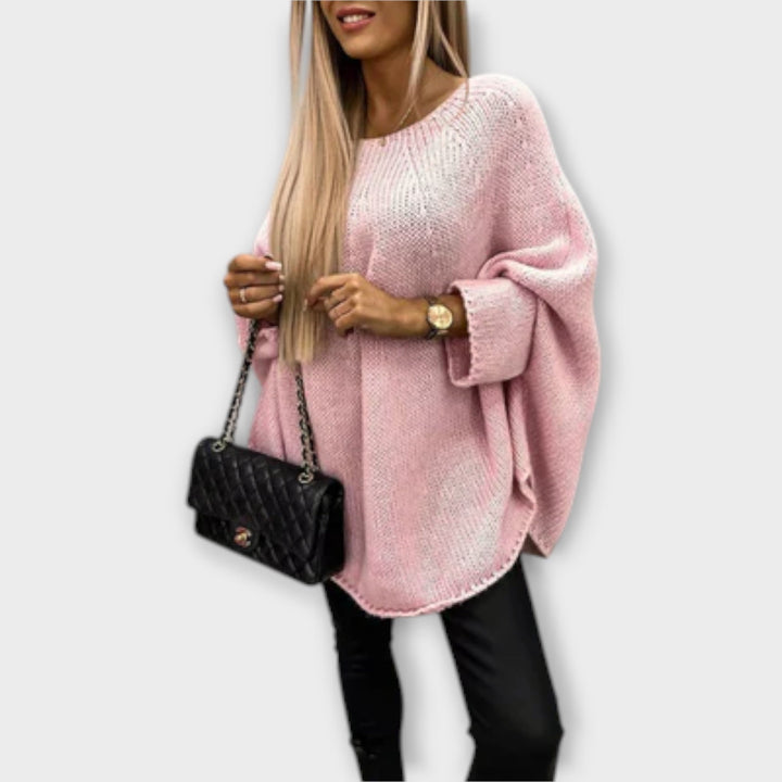 Daylily - Stylish women's pullover with round neckline