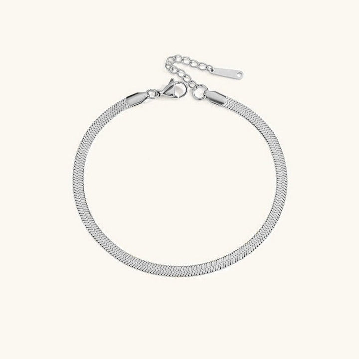 Nanna - Gold Herringbone Anklet