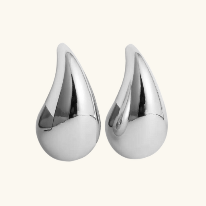 Montserrat - Earrings with Water Drops Silver