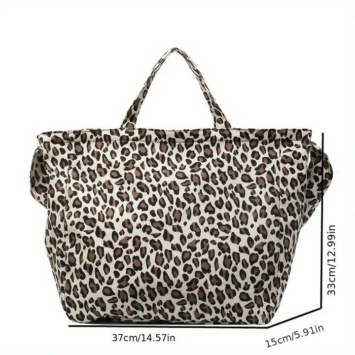 Evelyn | Elegant leopard print shoulder bag