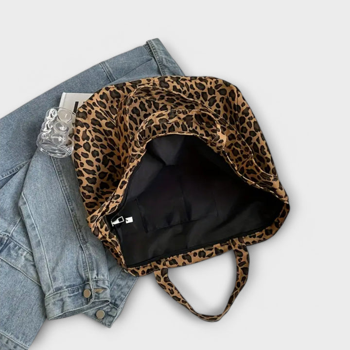 Evelyn | Elegant leopard print shoulder bag